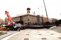 Preparation to the concert at the Maidan. June 9 2008